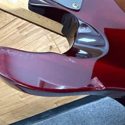 LTD ESP MH-100 QMNT Electric Guitar -2008 -Hardtail- See Thru Black Cherry - 7lbs even image 19