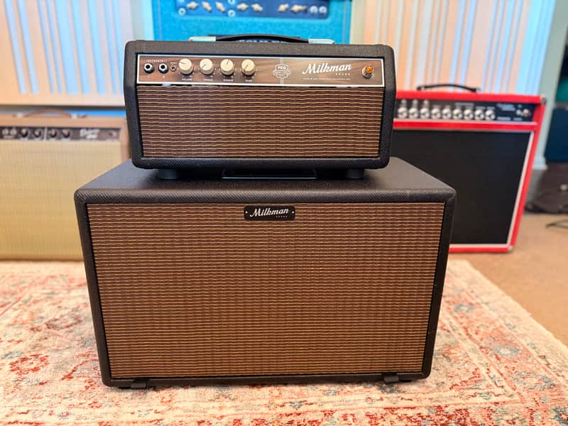Milkman Sound Half & Half 700 Bass Head + 1x12 Cabinet – Black Tweed – Eminence BP122 image 1