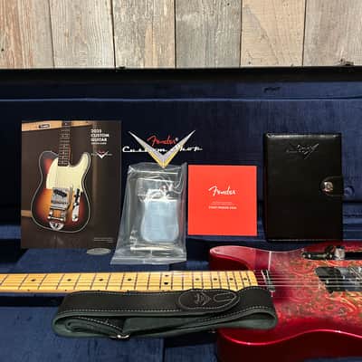 NEW Fender Custom Shop Vintage Custom '68 Paisley Telecaster  - Pink Paisley, Comes with A Pro Set Up and Ships Fast! image 22
