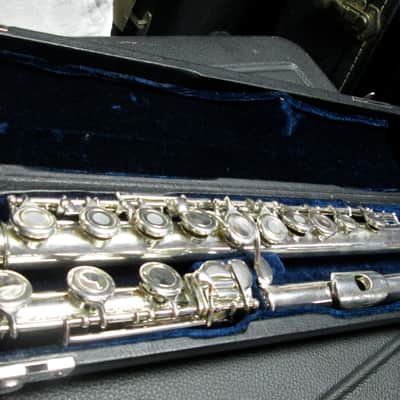MOZ B Foot Open Hole Flute and Case - Great Playing & Looking Shape image 4