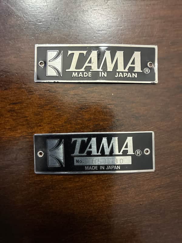 Tama Badge 1980’s - Black/Silver image 1