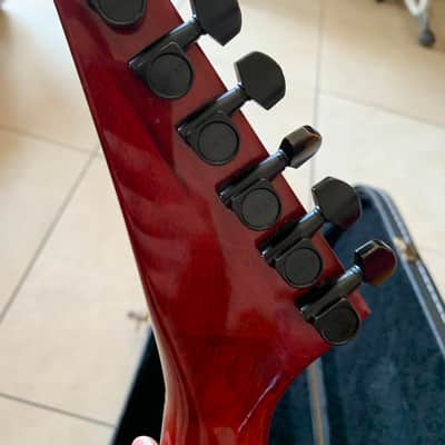 Schecter Genesis 80’s Vintage Super Strat electric guitar Set Neck HSS with case - Red image 5