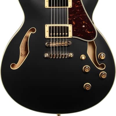 Ibanez AS73G Artcore Semi-Hollow Electric Guitar, Walnut Fingerboard, Black Flat image 2