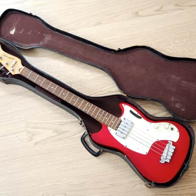 1966 Kalamazoo Bass KB-1 Vintage Short Scale Bass Guitar Cardinal Red EB-0 w/ohc image 19