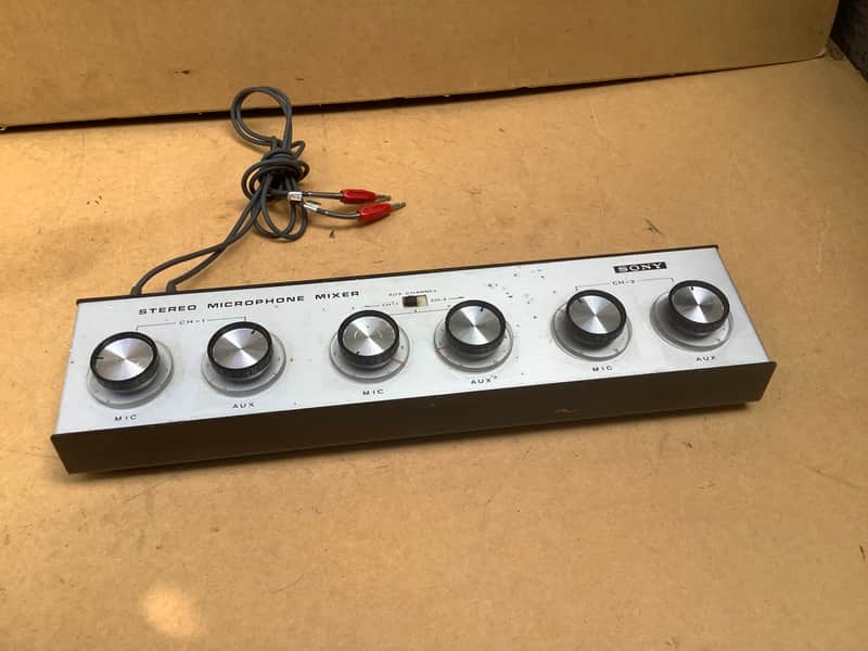 Sony MX-6S, Stereo Microphone Mixer, Vintage Made in Japan image 1