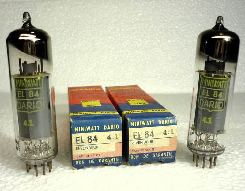 Vintage EL84/6BQ5 very strong matched pair, bq Made in Holland 1970 NOS, NIB. image 1