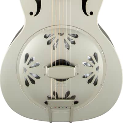 Gretsch G9201 Honey Dipper Roundneck Resonator Acoustic Guitar, Bell Brass Body, Weathered Pump House Roof image 2