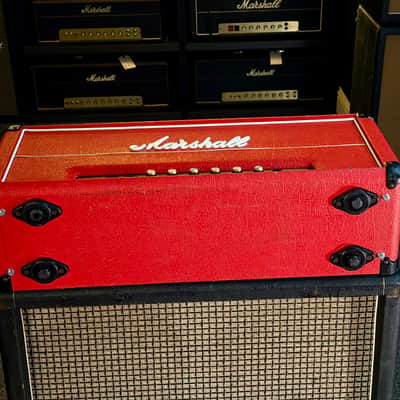 Marshall JMP 2203 Mk2 Master Model Lead 100-Watt Guitar Amp Head 1977 - Red image 9