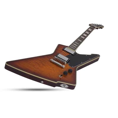 Schecter E-1 Custom Special Edition Guitar - Vintage Sunburst image 4