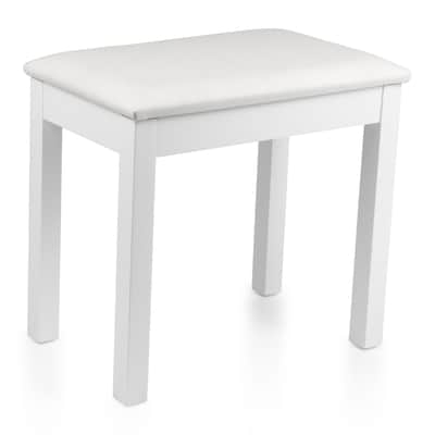 Gator Traditional Wooden Piano Bench In White image 6