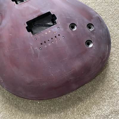 Red Single Cutaway Guitar DIY Project Body image 4