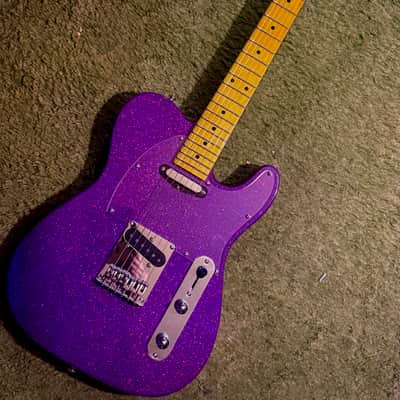 Leo Jaymz Popcaster Tele Sparkle Purple image 1