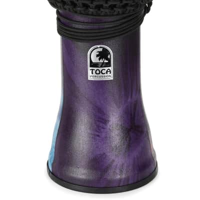 Toca Percussion Freestyle Rope-tuned Djembe - 12 inches  Woodstock Purple image 1