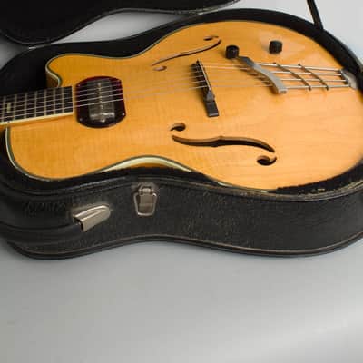 Harmony  H-65 Hollow Body Electric Guitar (1959), ser. #86H65, black hard shell case. image 12