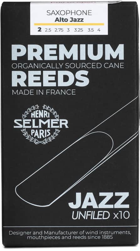 Selmer Paris Jazz Alto Saxophone Premium Reeds - 2.0 (10-pack) (2-pack) Bundle image 1