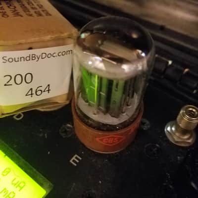CBS perfect Matched Pair (2) JAN-CHY-5692 tNOS AT1000 TESTED Vacuum Tubes military brown base premium like 6SN7 dual triode 1956-1958 image 7