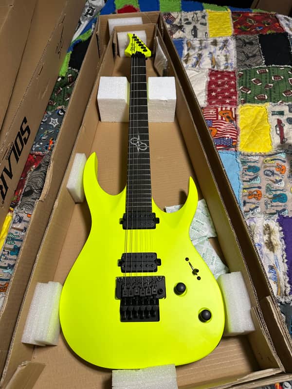 Solar Guitars A2.6FR LN – LEMON NEON MATTE 2023 image 1