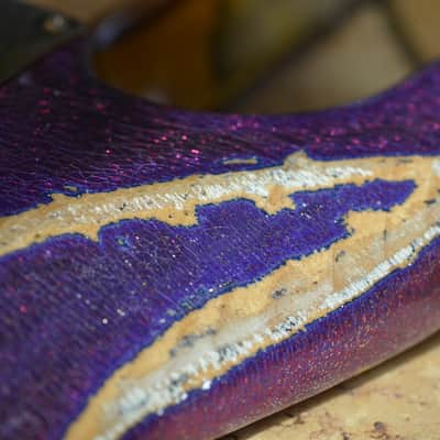 Fender American Stratocaster Magenta Sparkle Heavy Relic Custom Shop Texas Specials image 10