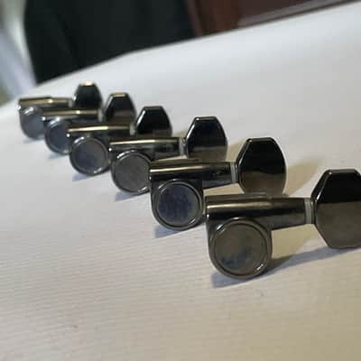 2010's Indonesian Era Ibanez RG & S Series Cosmo Black Tuning Pegs Tuners 6 In LIne image 2