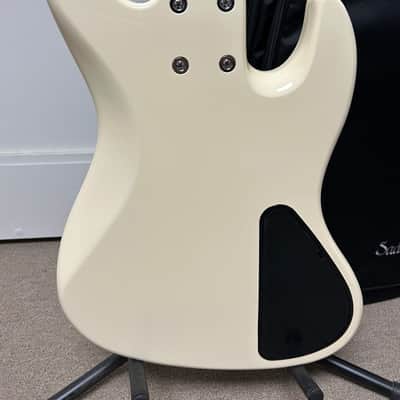 Sadowsky MetroExpress Hybrid P/J Bass 5-String with Pau Ferro Fretboard LEFT HANDED - Olympic White image 4
