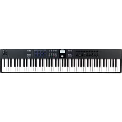 Arturia KEYLABESSENTIAL88MK3BK KeyLab Essential 88 MK3 Universal MIDI Controller Keyboard, Black image 1
