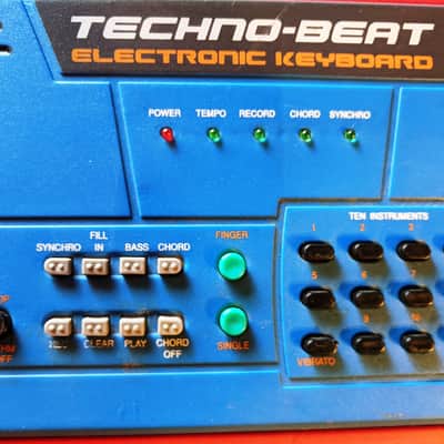 Techno-Beat Electronic Keyboard Concert Play/Demo Manley 2005 Red 54 Key, Battery Powered image 4