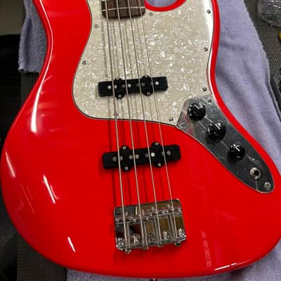 Squier Custom Upgraded Jazz Bass - Race Red Upgraded image 9