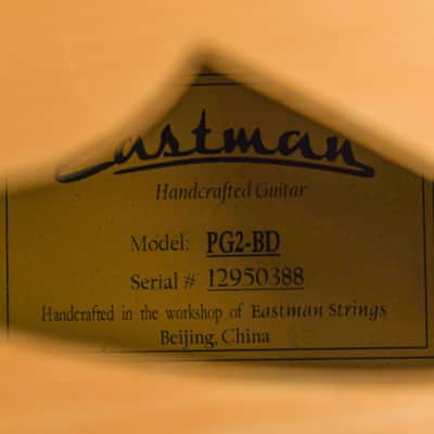 Eastman PG2 Pagelli Archtop Recent image 12