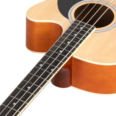 Glarry GMB101 4 string Electric Acoustic Bass Guitar w/ 4-Band Equalizer EQ-7545R 2020s - Burlywood image 9
