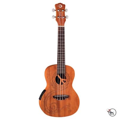 Luna Malu Maluhia Peace Mahogany Acoustic-Electric Concert Ukulele