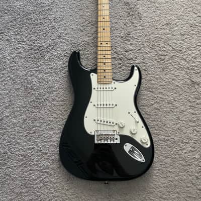 Fender Player Stratocaster MIM 2021 75th Anniversary Black Maple FB Strat Guitar image 1