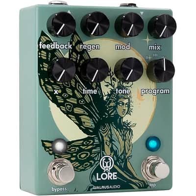 Walrus Audio Lore Reverse Soundscape Generator Delay/Reverb/Pitch/Modulation Effects Pedal 2024 - Green image 3
