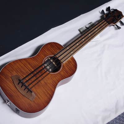 Kala BASS-EM-FS Exotic Mahogany UKULELE Bass new Uke w/ Gig Bag U-BASS image 2