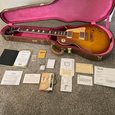 2024 Gibson Custom Shop Murphy Lab '59 Les Paul  Standard Reissue Light Aged Slow Ice Tea Burst with Hand Wound MJ Seymour Duncan Pearly Gates Pickups image 6