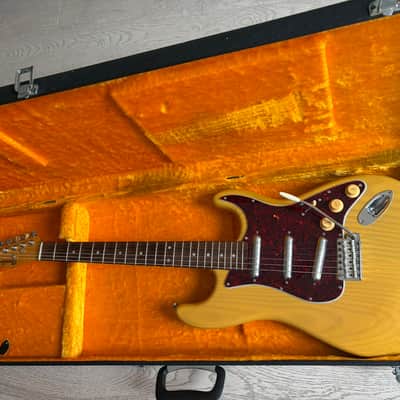 1980s Chandler San Francisco Joe Perry Stratocaster Natural Lipstick Pickups Hard Case image 24