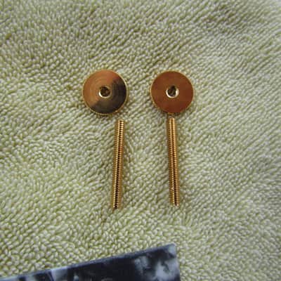 Allparts Gold Thumbwheels And Posts For Gotoh Tunematic Bridge Near Mint Gold Thumbwheels & Posts image 2