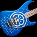 Kramer Baretta Custom Graphics "White Lotus" Electric Guitar 2021 Candy Blue w/ Gig Bag