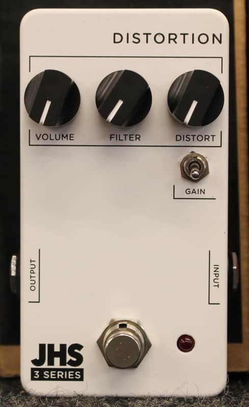 JHS Pedals 3 Series Distortion Effects Pedal White w/Box image 1