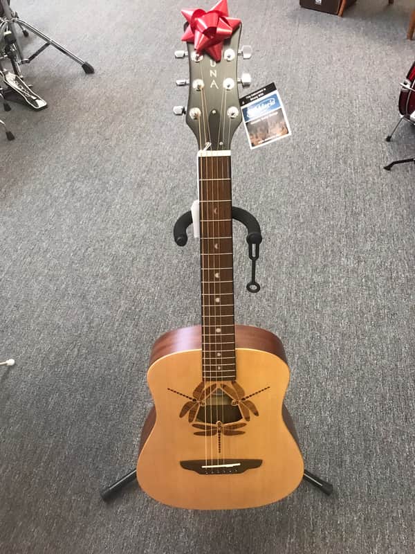 Luna SAF-DF-NAT Safari Dragonfly 3/4-Size Travel Guitar Natural image 1