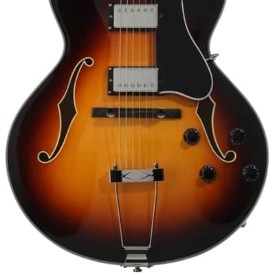 Eastman Guitars AR372CE Archtop Hollowbody Electric Guitar - Sunburst image 2