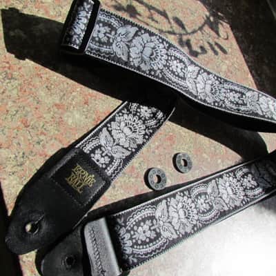 Ernie Ball P04150 2" Jacquard Guitar Strap 2010s - Silver image 1