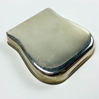 Fender Nocaster Broadcaster Esquire Blackguard Telecaster Ashtray Bridge cover  1950’s - Nickel image 1