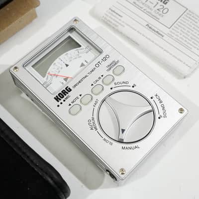 Korg OT-120 Orchestral Tuner – 8-Octave Range, Needle-Type Meter, Built-in Mic image 1