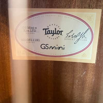2021 Taylor GS Mini-e Koa LTD image 4