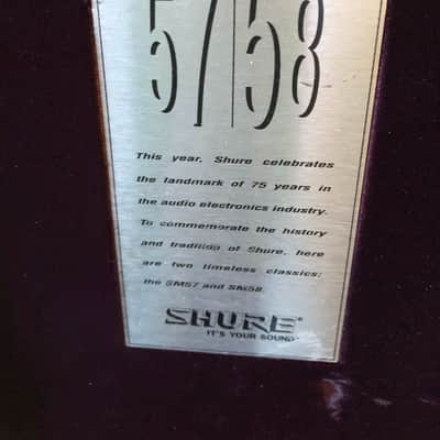 SHURE 75th Anniversary SM57 & SM58 Collector Set in LTD ED Box image 10