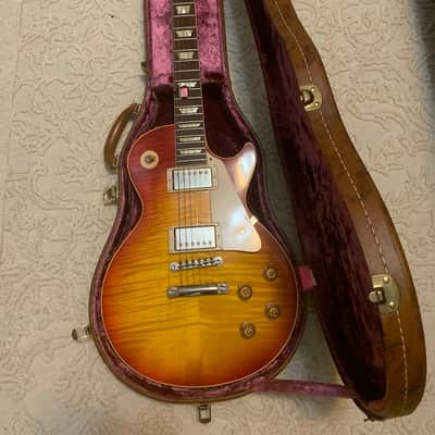 2003 Gibson Les Paul Custom 1959 Re-issue Cherry Sunburst image 2