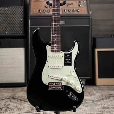 Fender Vintera III Early '60s Stratocaster Electric Guitar - Black with Gig Bag image 3