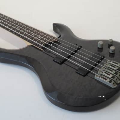 2002 Ibanez BTB405 QM Active 5 String Bass Guitar with Hard Case image 10