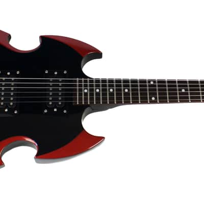 Silvertone PSAP1 Apocalypse KISS Paul Stanley Signature Electric Guitar in Liquid Sparkle Black image 6
