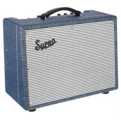 Supro 1970RK Keeley Custom 10 25-Watt 1x10" Guitar Combo - Blue Rhino - 230V image 1